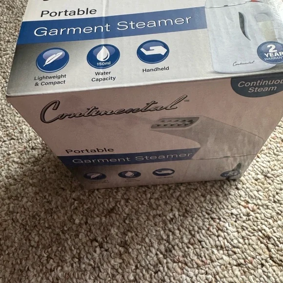 NEW Continental Compact Portable Handheld Garment Steamer Clothing Care 150ml - Picture 5 of 10